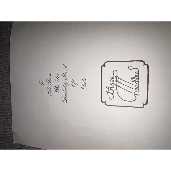 Duke Blue Devils University Cross Stitch Pattern Book Three Needles 1980 Gift - Picture 3 of 8